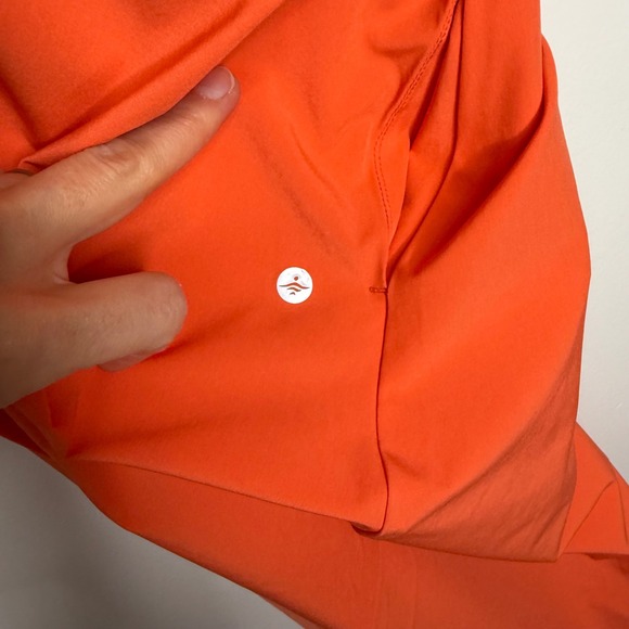 Halara Everyday Activity Dress Orange Breezefull Racerback Built-in Bra Pockets - Picture 5 of 10